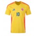 Maglie da calcio Colombia James Rodriguez #10 Prima Maglia Copa America 2024 Manica Corta